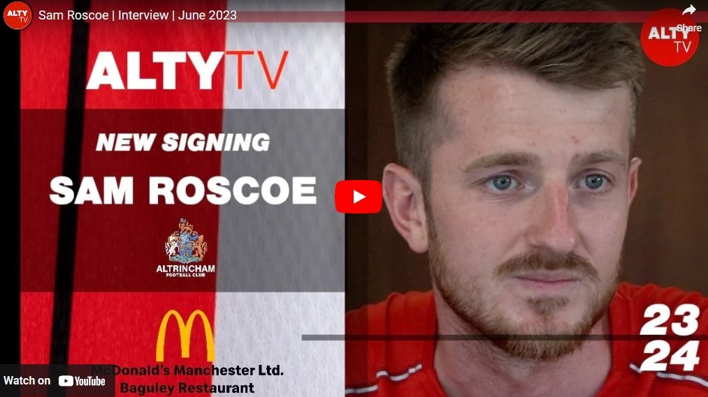 Former Pupil Sam Roscoe Signs for Altrincham FC