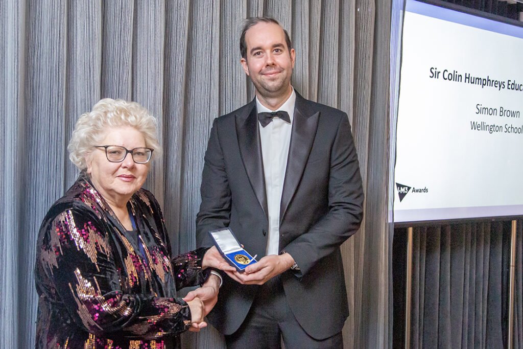 Mr Brown - Winner of the Sir Colin Humphreys Education Award